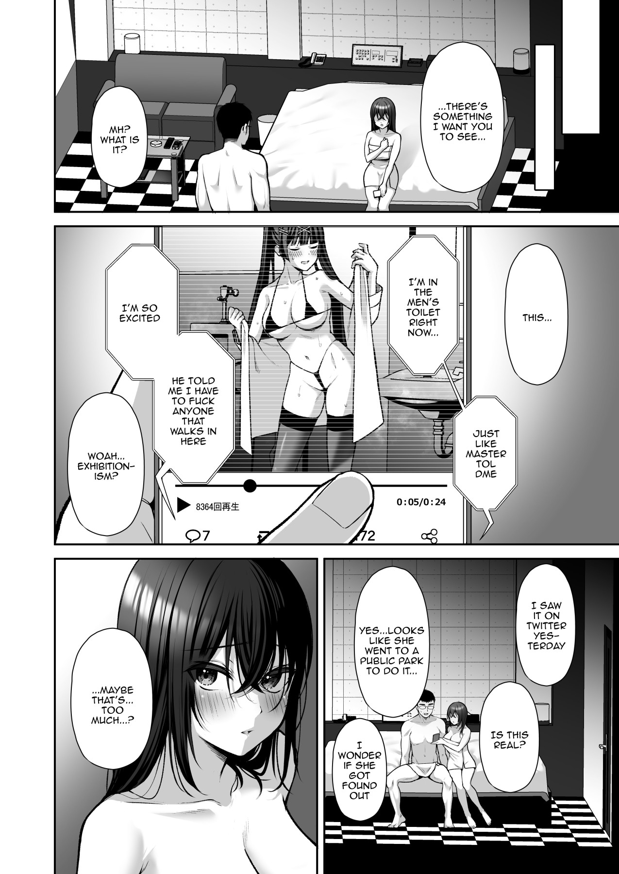 Hentai Manga Comic-An Office Lady's Behind The Scenes Masochistic Onahole Training 3-Read-9